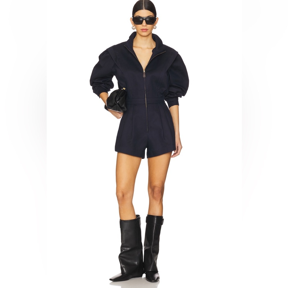 Ronny Kobo Nabil Romper in Navy